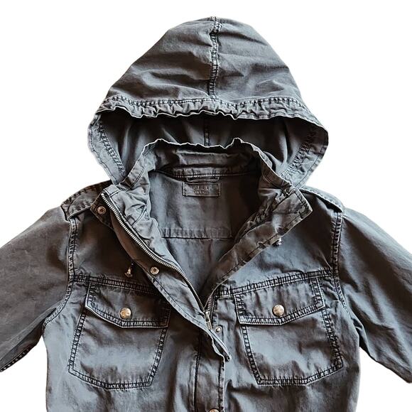 TALULA ARITZIA Charcoal Twill Utility Jacket XS - Picture 4 of 13